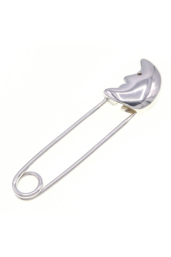 Pre-Owned Tiffany & Co. Crescent Moon Brooch Pin in Sterling Silver (925) - Women's. (Good)
