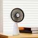 thumbnail image 5 of Ventilador de mano recargable por USB, ligero, ajustable, silencioso, para escritorio blanco, 5 of 8