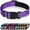 Purple, variant on 2PCS Reflective Dog Collar, Soft Neoprene Padded Nylon Pet Collar with Quick-Release Buckle, Adjustable for Mediunm Dogs,Purple,M, 1" Width