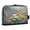 Vibrant Garden Filled, variant on Standing Pencil Case with Base Large Capacity Stationery Pouch Pen Bag with Zipper for Women Men Silver Flowers Pattern