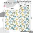thumbnail image 5 of Green Dinosaurs Cacti Pattern Teens Toddler Nap Mat with Pillow, Sleeping Mat Bag for Preschool Daycare 50"x20", 5 of 6