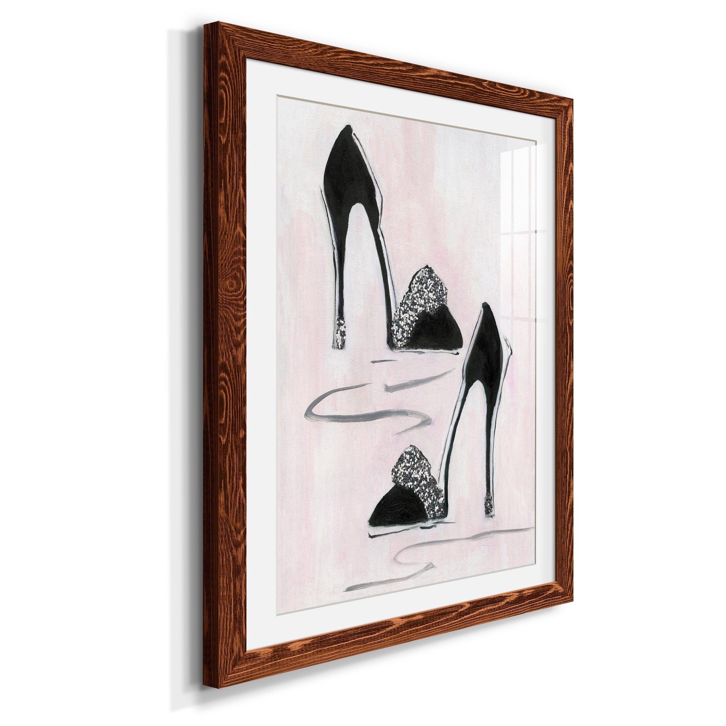 Shoes That Dazzle II - Premium Framed Print - Distressed Barnwood Frame - Ready to Hang