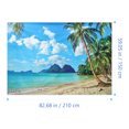 thumbnail image 4 of Summer Tropical Beach White Cloud Sky Backdrop Photography Background Cloth, 4 of 8