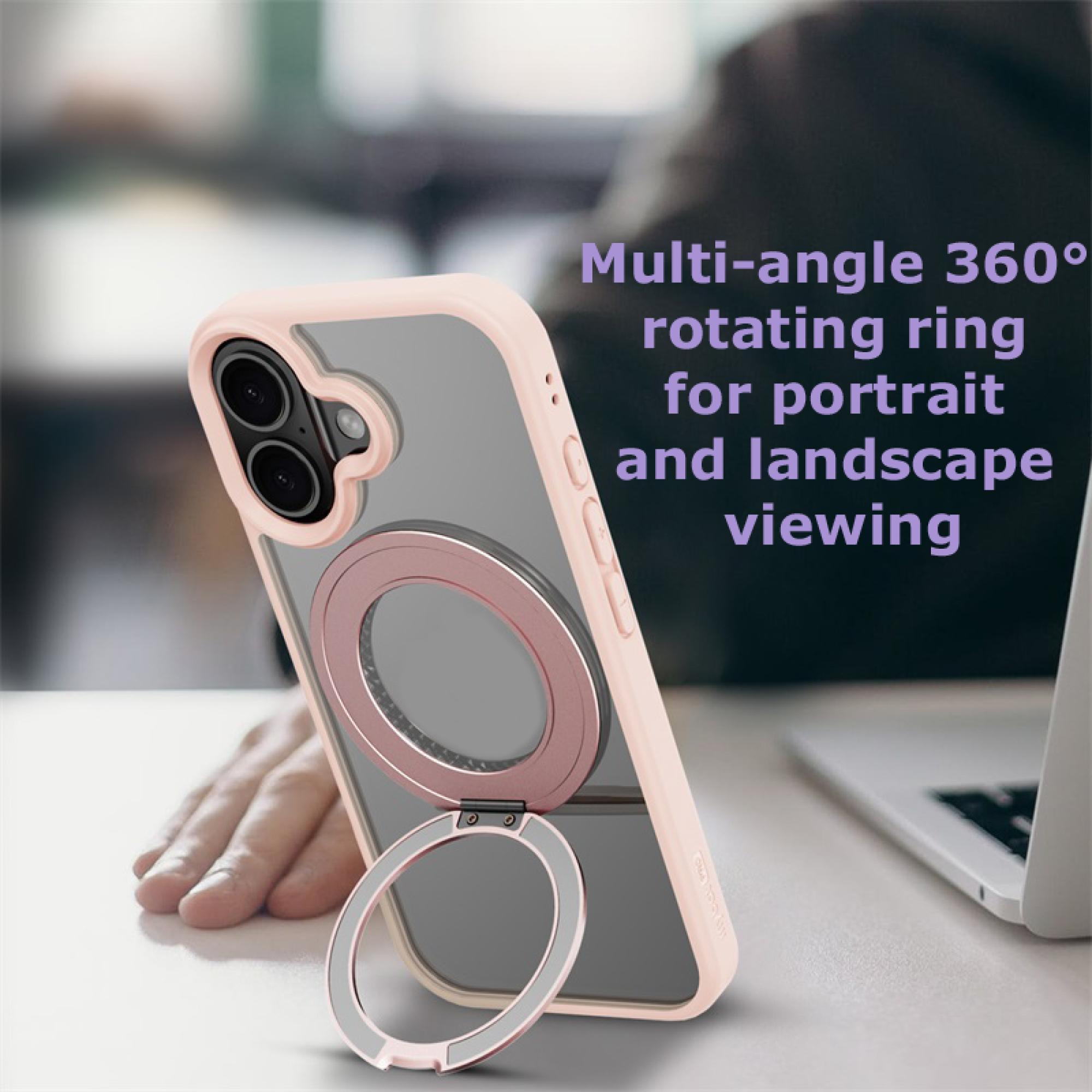 3-in-1 iPhone 17 Protection Bundle – 3-Pack Tempered Glass Screen Protectors, Camera Lens Protector & 360° Ring Stand Case