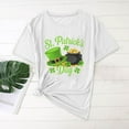 thumbnail image 4 of Craaazy Women's Printed St. Patrick's Day T-Shirt Short Sleeved Round Neck Pullover Casual Tops Gifts, 4 of 5