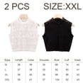 thumbnail image 2 of Señoras De Encaje De Cuello Alto Cuello Falso Media Blusa Cuello Elegante Sin Mangas Jersey Ropa Interior Cuello Falso, 2 of 6