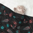 thumbnail image 2 of Naloa Colorful Insect Dog Blanket, 3 Sizes Cat Blanket for Indoor Cats Large Medium Small Dog Gifts-Large, 2 of 8