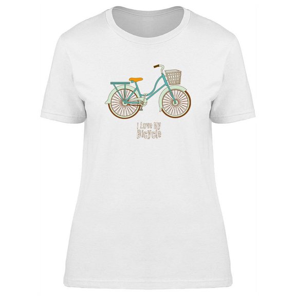 I Love My Vintage Bicycle T-Shirt Women -Image by Shutterstock, Female 3X-Large