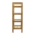 thumbnail image 2 of Oceanstar 4-Tier Bamboo Shoe Rack, Natural, Holds 16 Pairs of Shoes, 2 of 7