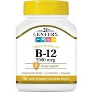 21st Century Vitamin B-12, 5000 mcg, 110 Count