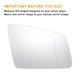 thumbnail image 3 of Reemplazo de vidrio de espejo retrovisor del lado derecho calefaccionado blanco con respaldo para Mercedes-Benz S/C/E-class, 3 of 6