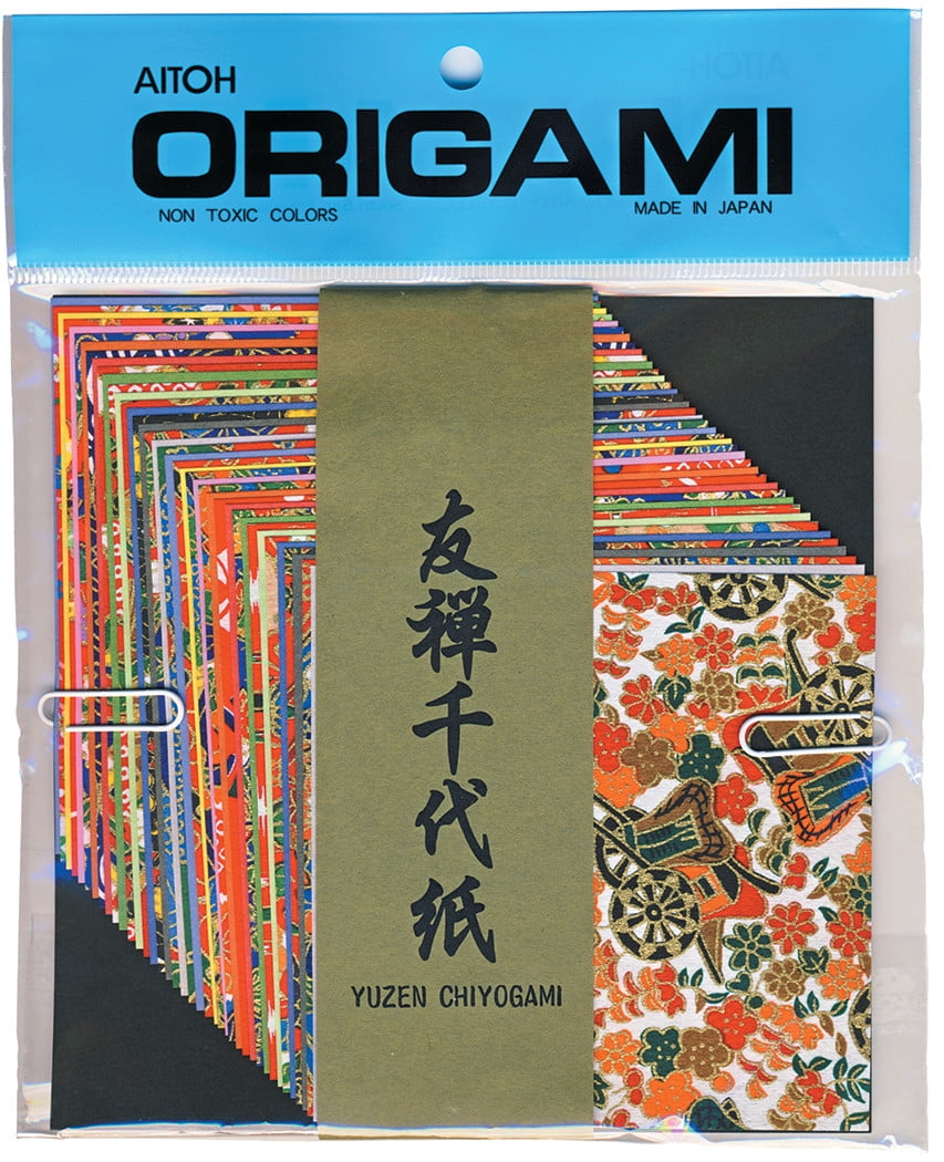 Origami Paper 4"X4" 40/Pkg-Yuzen Washi Chiyogami 