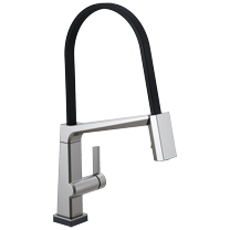 Delta Pivotal™ Single Handle Exposed Hose Kitchen Faucet with Touch2O Technology