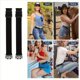 thumbnail image 2 of Cinturones Elásticos Sin Hebilla para Pantalones Vaqueros para Mujer y Hombre, Paquete 4 Ajustadores Pantalones Invisibles con Hebilla , Trabilla para Cinturón 1,5 Pulgadas, 2 of 5