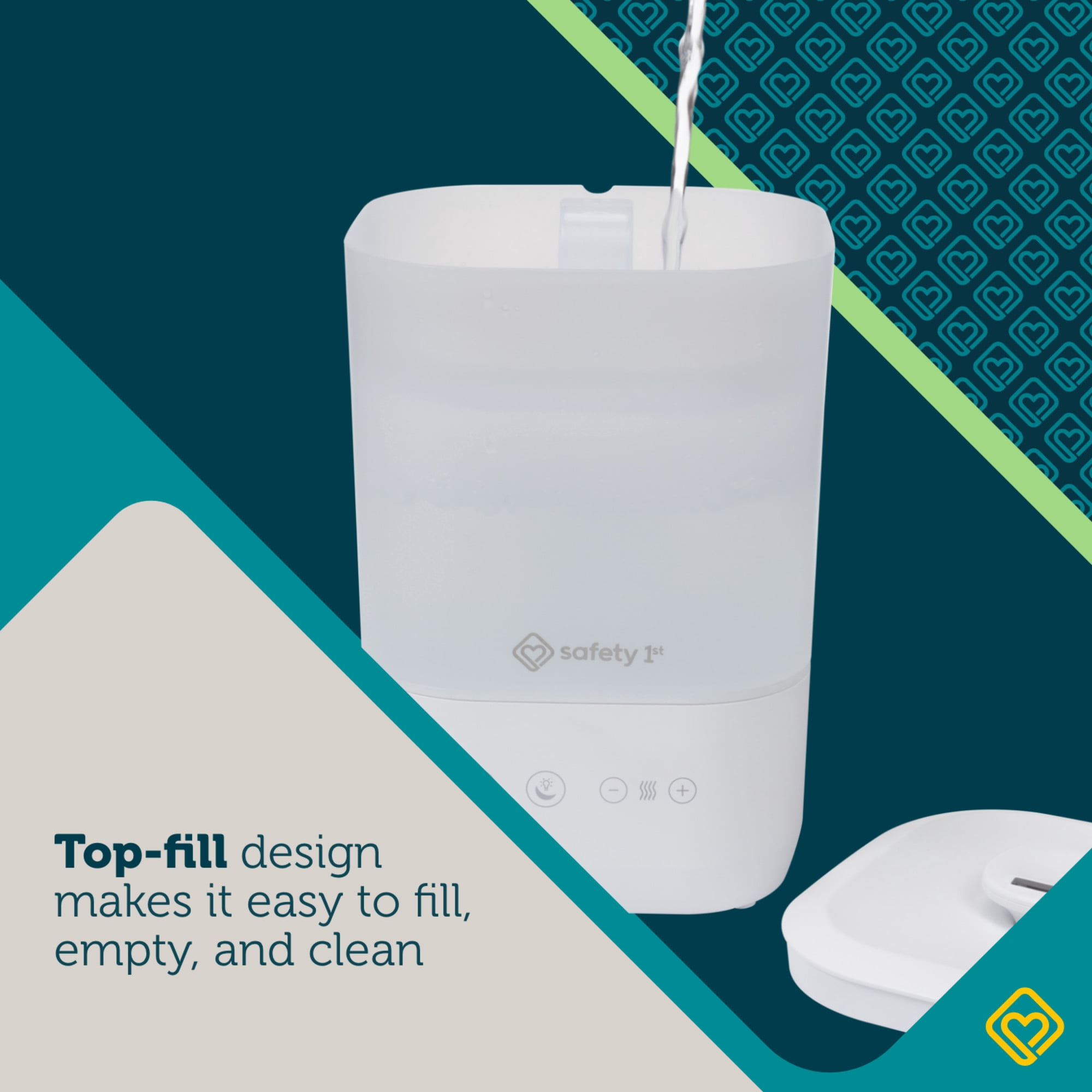 Safety 1st Comforting Cool Mist Top-Fill Humidifier, White