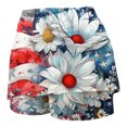 thumbnail image 3 of successthop Skorts Skirts for Women Plus Size Patriotic Shorts Workout Casual Outfits Print Breathable Clothes S, 3 of 5