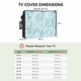 thumbnail image 5 of Ocean Shell Waterproof Outdoor TV Cover, Green Sea Shells Coral Stars Green Outside Weatherproof TV Enclosures for 60 to 65 Inch LCD Television Shield Flat Screen Protectors, 5 of 9