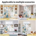 thumbnail image 5 of Beach Coastal Kitchen Curtains Window Panels, Summer Nautical Coral Shell Botanical Insulated Window Treatment Curtain, Grommet Curtains for Bedroom/Living Room/Bathroom, 2 Piece 42"Wx84"L, 5 of 8