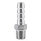 thumbnail image 1 of Stainless Steel Threaded Pipe Fitting Barb Hose Tail Connector (1/4"x10mm), 1 of 2