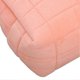 thumbnail image 4 of Women Makeup Storage Bag Large Capacity Soft Plush Zipper Closure Checkered Cosmetic Bag Pink, 4 of 5
