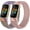 colorful+rose pink, variant on 2 Pack Bands Compatible with Fitbit Charge 5 Bands for Women Men, Stainless Steel Mesh Loop Adjustable Magnetic Metal Strap Replacement Wristband for Fitbit Charge 5 Advanced Fitness & Health Tracker
