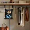 thumbnail image 4 of ZIATUBLE Moon Hanging Clothes Bags Butterfly Flower Clothespin Bag with Hanging Hook Dirty Resistant Hanging Pantry Organizer for Storage Bags Elastic Laundry Clothes Pin Holder, 4 of 7