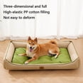 thumbnail image 3 of Large Cat Sofa Mat Full Filling All Seasons Comfortable Waterproof Square Medium Dog Bed Color-blocking Small Dog Kennel House, 3 of 9