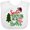 AA-White, variant on Inktastic Santa is Promoting Me to Big Brother Green Plaid Tree Boys Baby Bib