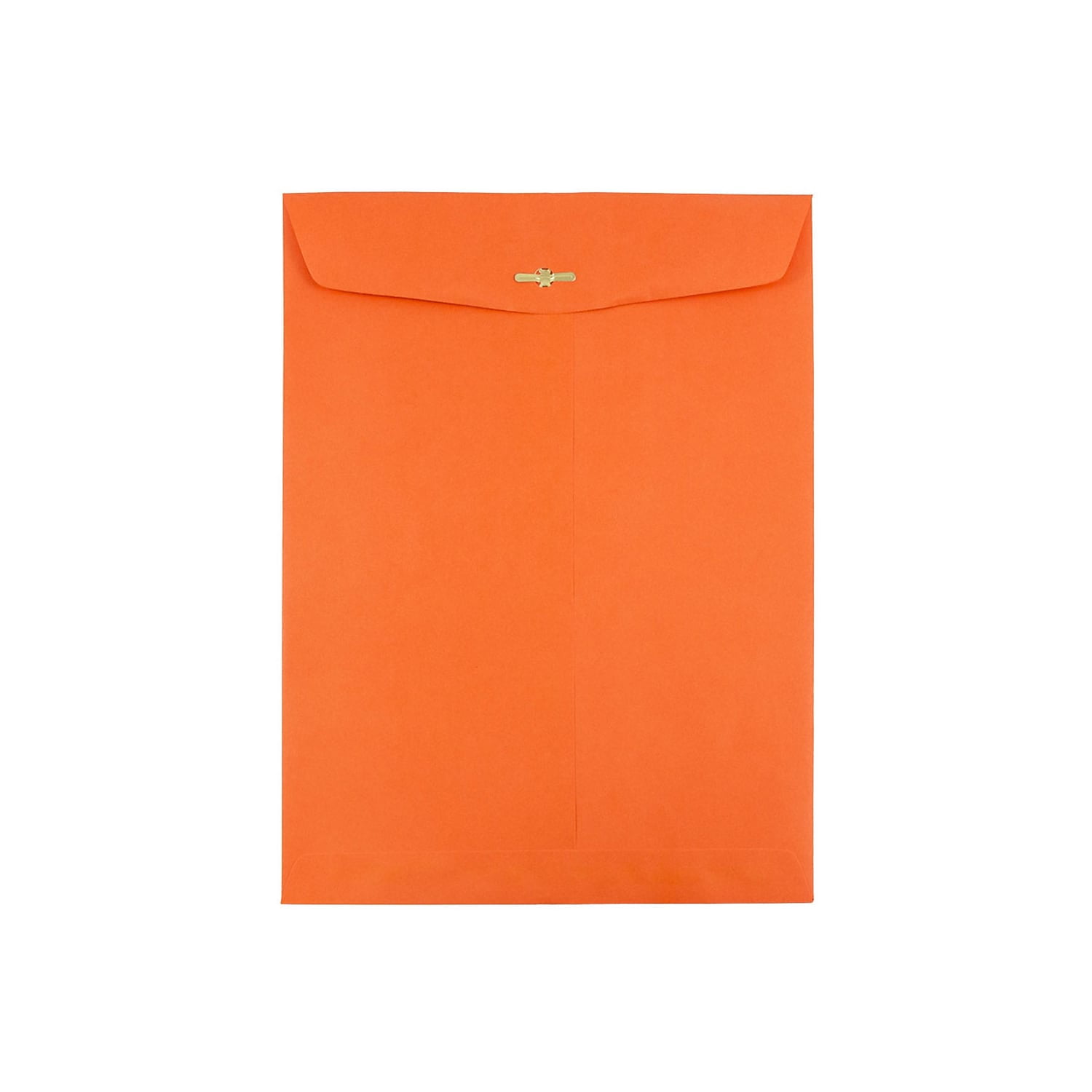 JAM Paper 10 x 13 Clasp Envelopes, Orange, 50/Pack