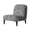 Black and Gray Leopard Print, variant on HELLHERO Stain Protection Armless Accent Chair Cover Anti-Wrinkle Elastic Bottom Armless Accent Chair Soft Cover for Living Room, Floral