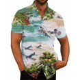 thumbnail image 5 of Camisas hawaianas con estampado 3D de avión de combate para hombre, camisas casuales de manga corta con botones, camisetas de hip hop para hombre, ropa de calle, 5 of 5