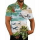 thumbnail image 2 of Camisas hawaianas con estampado 3D de avión de combate para hombre, camisas casuales de manga corta con botones, camisetas de hip hop para hombre, ropa de calle, 2 of 5