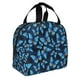 thumbnail image 2 of Easygdp Blue Butterfly Bolsa Térmica Premium - Tela Oxford Impermeable, Gran Capacidad, Bolsillo Frontal, Unisex para Trabajo, Escuela, Actividades al Aire Libre y Picnics, 2 of 8