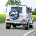 thumbnail image 7 of Kll Great White Shark Tire Cover,Universal Wheel Tire Cover For Trailer, Rv, Suv, Truck,Camper And Many Vehicle,(17 Inch), 7 of 7