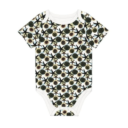 

Matuu Sea Urchin for Baby Short-Sleeve Bodysuit Soft Cotton Comfortable and Breathable Perfect for Newborns and Infants