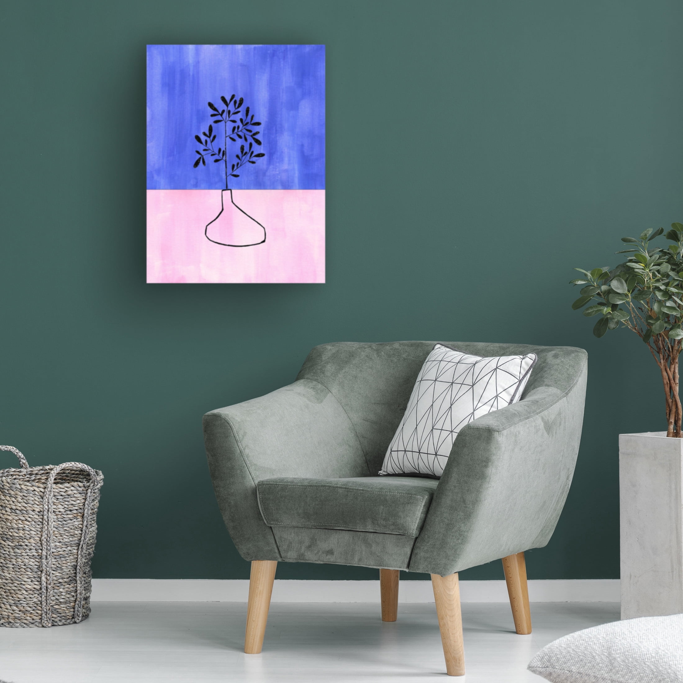 Trademark Fine Art Ejaaz Haniff Periwinkle Vase Canvas Wall Art