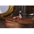 thumbnail image 4 of 14K Rose Gold Oval Moissanite Classic Engagement Ring for Women, 4 of 5
