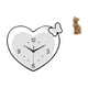 thumbnail image 1 of Reloj De Pared Con Forma De Corazón De Gato, Resina Acrílica, Diseño Decorativo Creativo, Movimiento Silencioso, Escultura De Animal, Arte Para Sala De Estudio, Cafetería, Oficina, Entrada,, 1 of 8