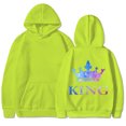 thumbnail image 3 of Nuevas sudaderas con capucha y manga larga con estampado de REINA Y REY para parejas, para hombre y mujer, 3 of 5