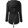 thumbnail image 3 of ORUYROP Women's Lightweight Front Zipper Solid Utility Anorak Hoodie Vest/Jacket, 3 of 7