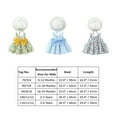 thumbnail image 4 of IBTOM CASTLE Toddler Baby Girls Tutu Dress Summer Sleeveless Backless Princess Birthday Party Dresses Flower Bowknot Sundress with Straw Hat Set 6-12 Months Light Blue - Floral, 4 of 4