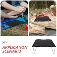 thumbnail image 3 of Raindrops 1 Pce Table d'Extérieur Pliable Design Portable pour Voyage avec Alliage d'Aluminium, 3 of 8