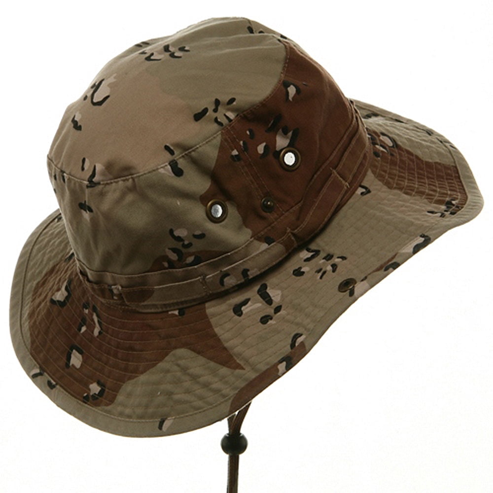 Big Size Washed Camo Hunting Hats - Desert XL-2XL