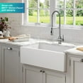 thumbnail image 4 of KRAUS Turino 33 Farmhouse Reversible Apron Front Fireclay Single Bowl Kitchen Sink in Matte White, 4 of 18
