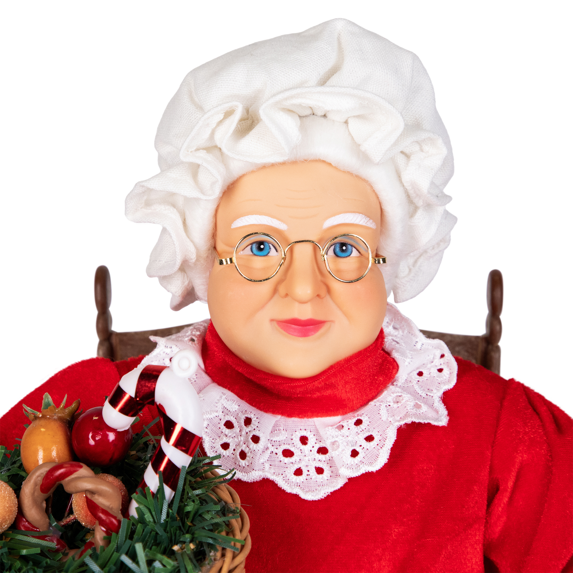 Northlight Animated Musical Mrs. Claus in Rocking Chair Christmas Decoration - 14"