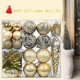 thumbnail image 5 of Hwkond Christmas Decorations Indoor 44pc Electroplated Plastic Christmas Ball Set, 5 of 8