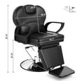 thumbnail image 3 of Artist hand All Purpose Reclining Hydraulic Barber Chair Heavy Duty Salon Beauty Spa Hair Styling Equipment(Black), 3 of 12