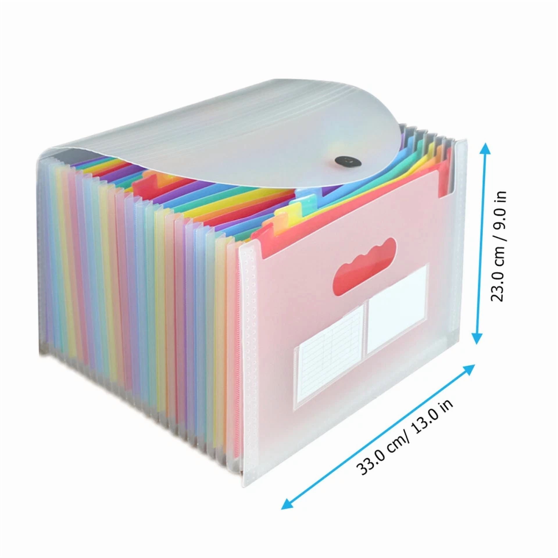 Transparent Organ Bag Office Travel Document Folder Folders Pockets Accordion