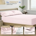 thumbnail image 5 of THREAD SPREAD 100% Cotton King Size Sheets Set - 400 Thread Count 4 Piece Cotton Sheets for King Bed, Deep Pocket King Sheet Set for Hot Sleepers, Breathable Sheets King Size, Cooling Sheets (Blush), 5 of 9
