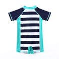 thumbnail image 2 of Wishere Boy's Rash Guard Shirt Upf 30+ Swimsuit, Striped, 24 Months, 2 of 2